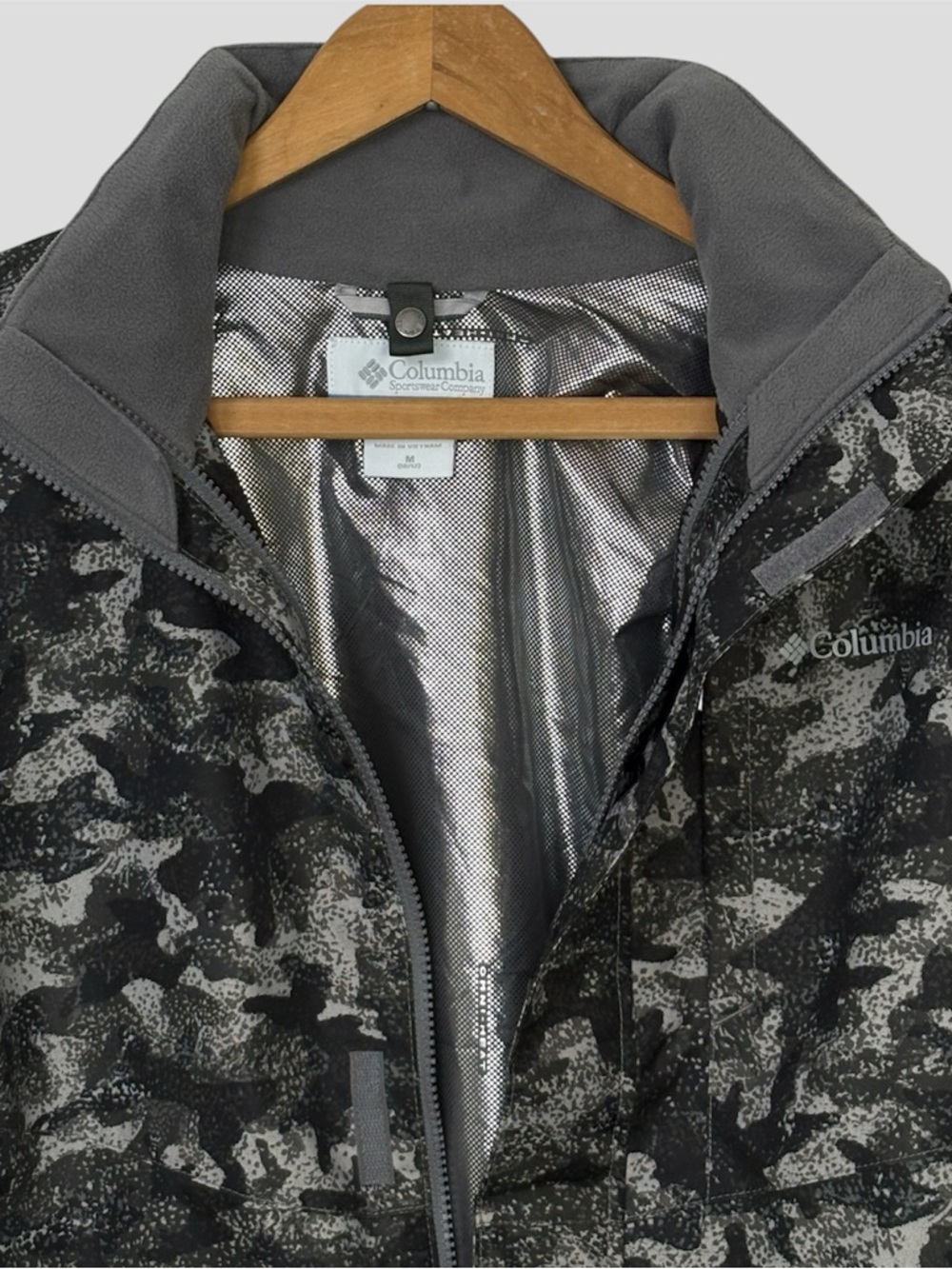 Columbia Omni-Heat Interchangeable Jacket Youth Medium Camo Techwear Gorpcore - Picture 4 of 15